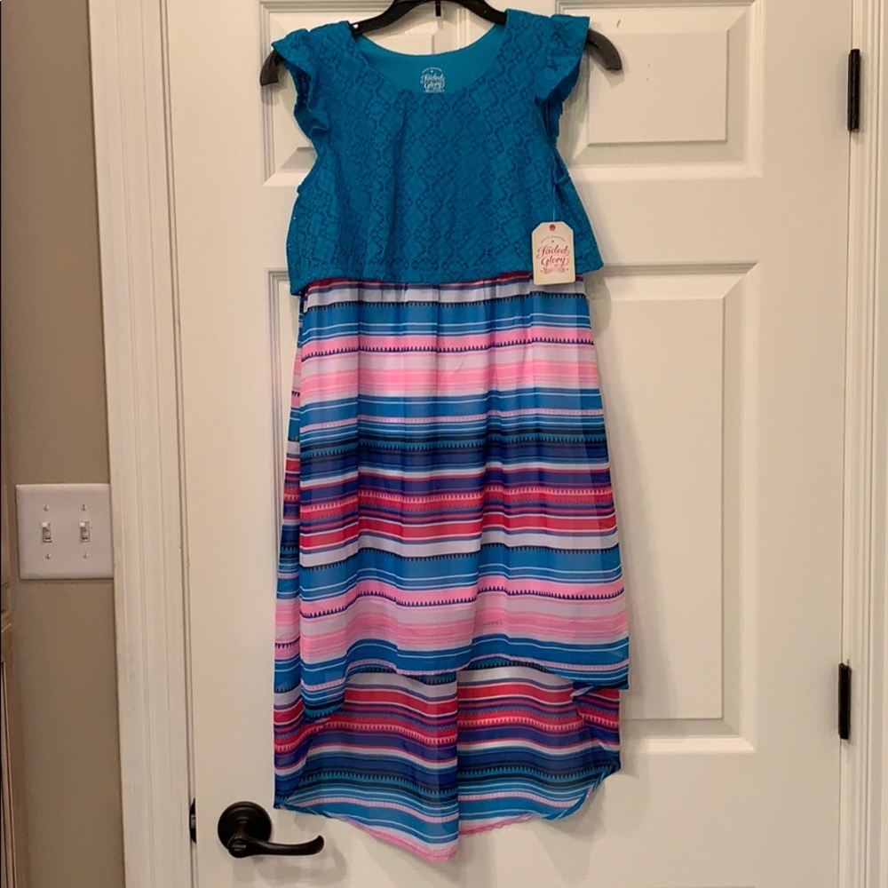 Girls Large (10/12) Hi-Lo Dress NWT
